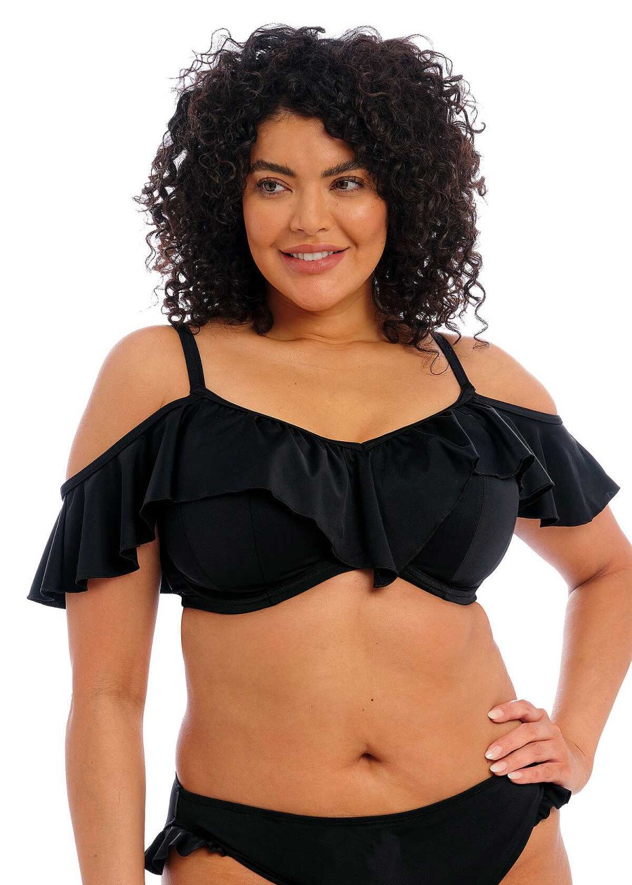 Maillots De Bain Elomi | Haut De Bikini Bardot Noir