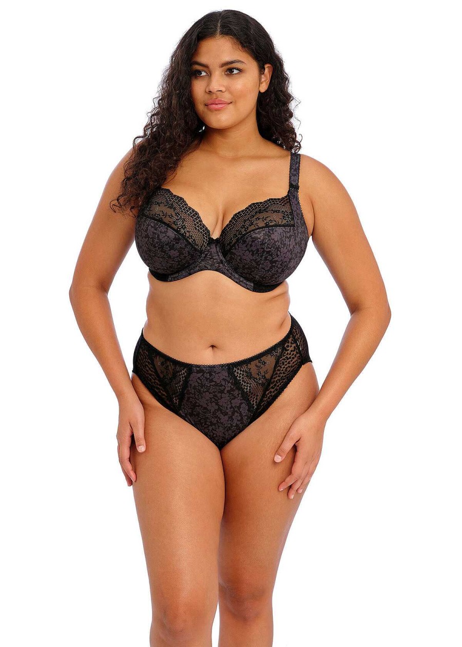 Lingerie Elomi Soutiens-Gorge Plongeants | Soutien-Gorge Plongeant Extensible Noir