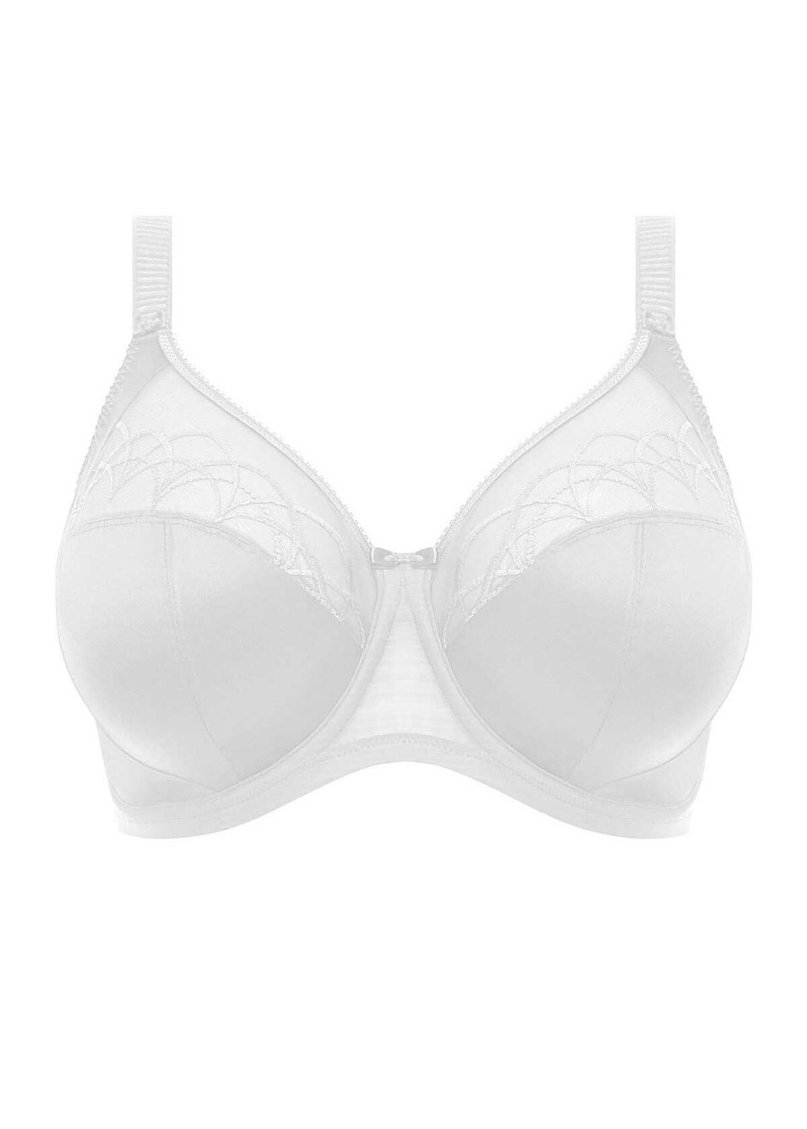 Lingerie Elomi Soutiens-Gorge A Bandes | Soutien-Gorge A Bandes Avec Bonnets Emboitants Blanc