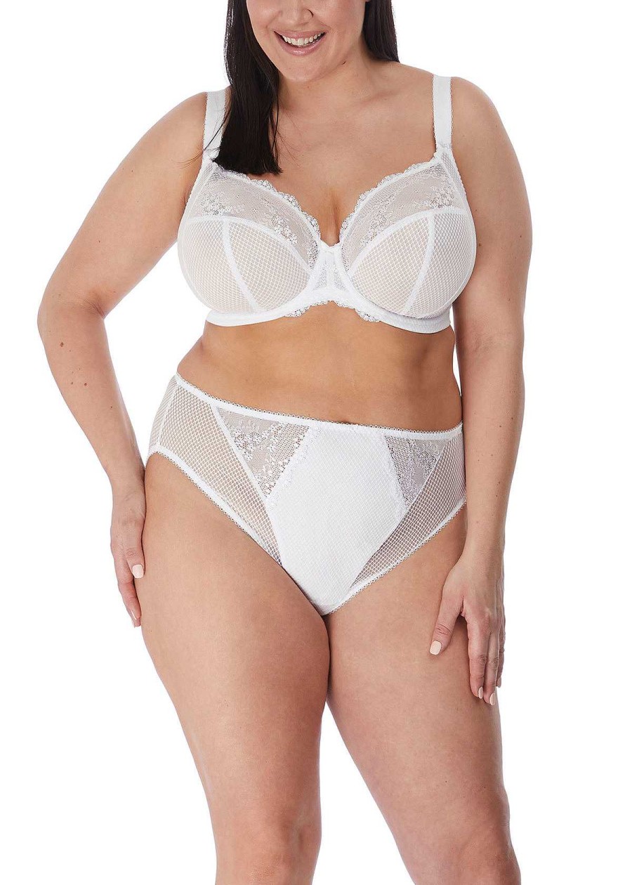 Lingerie Elomi Soutiens-Gorge Plongeants | Soutien-Gorge Plongeant Extensible Blanc