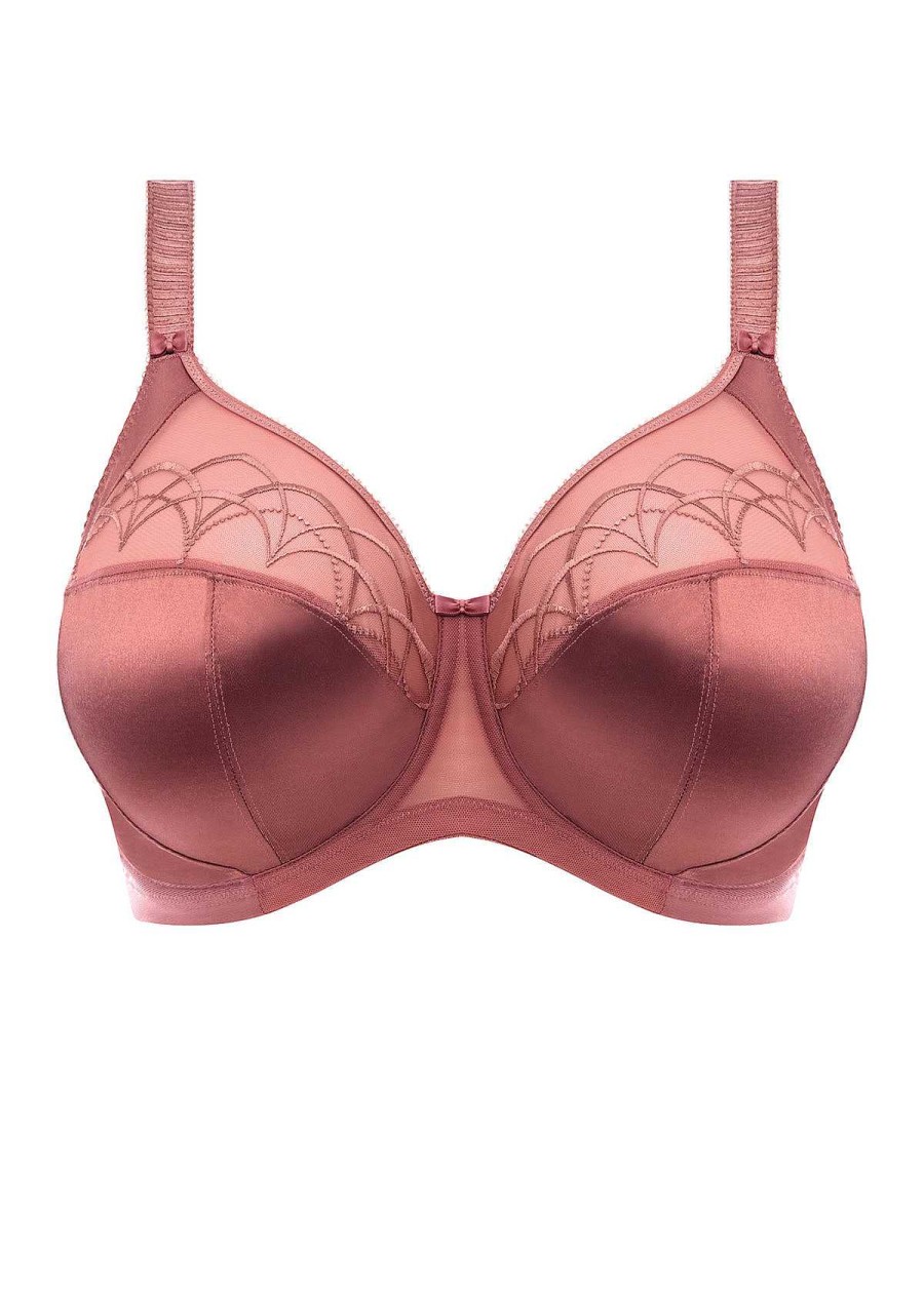 Lingerie Elomi Soutiens-Gorge A Bandes | Soutien-Gorge A Bandes Avec Bonnets Emboitants Bois De Rose