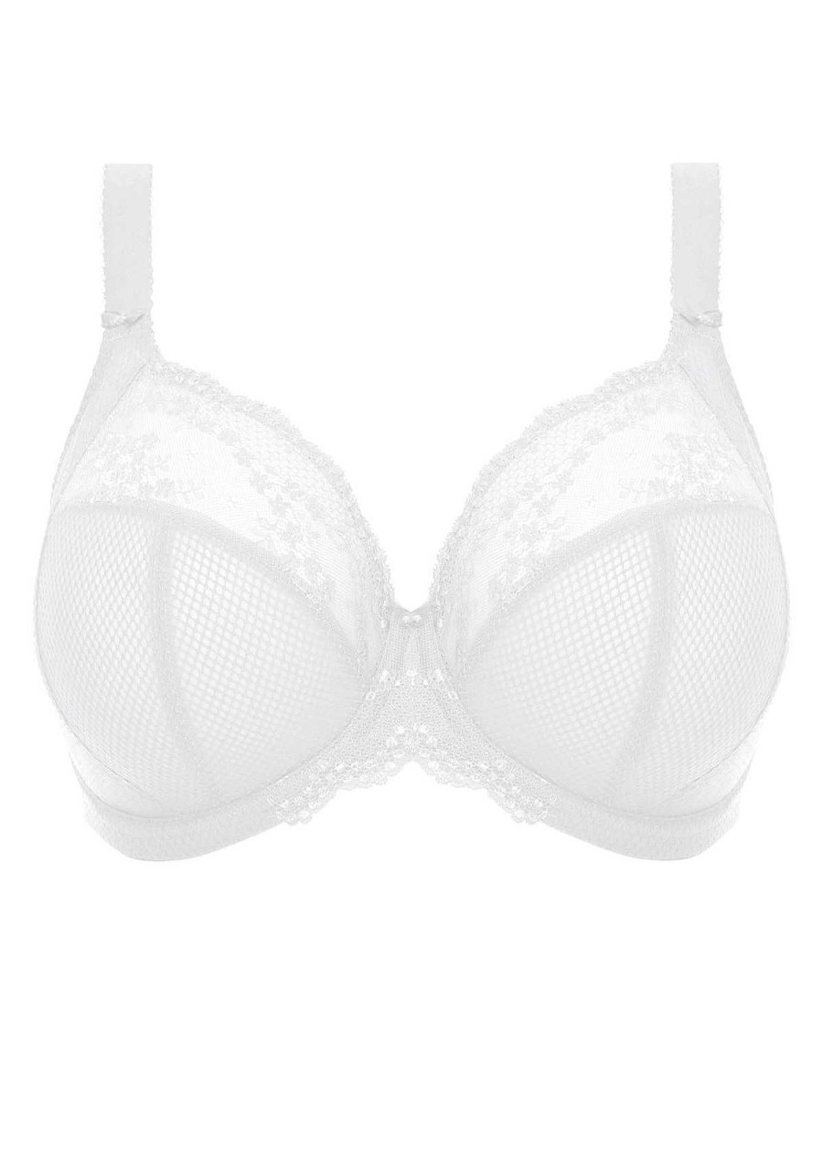 Lingerie Elomi Soutiens-Gorge Plongeants | Soutien-Gorge Plongeant Extensible Blanc