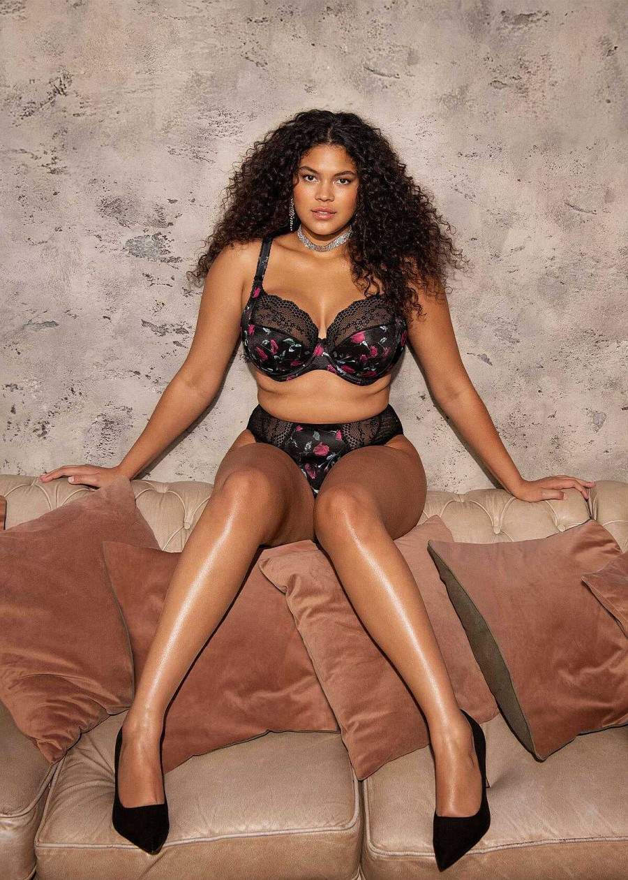 Lingerie Elomi Soutiens-Gorge Plongeants | Soutien-Gorge Plongeant Extensible Rock N Rose