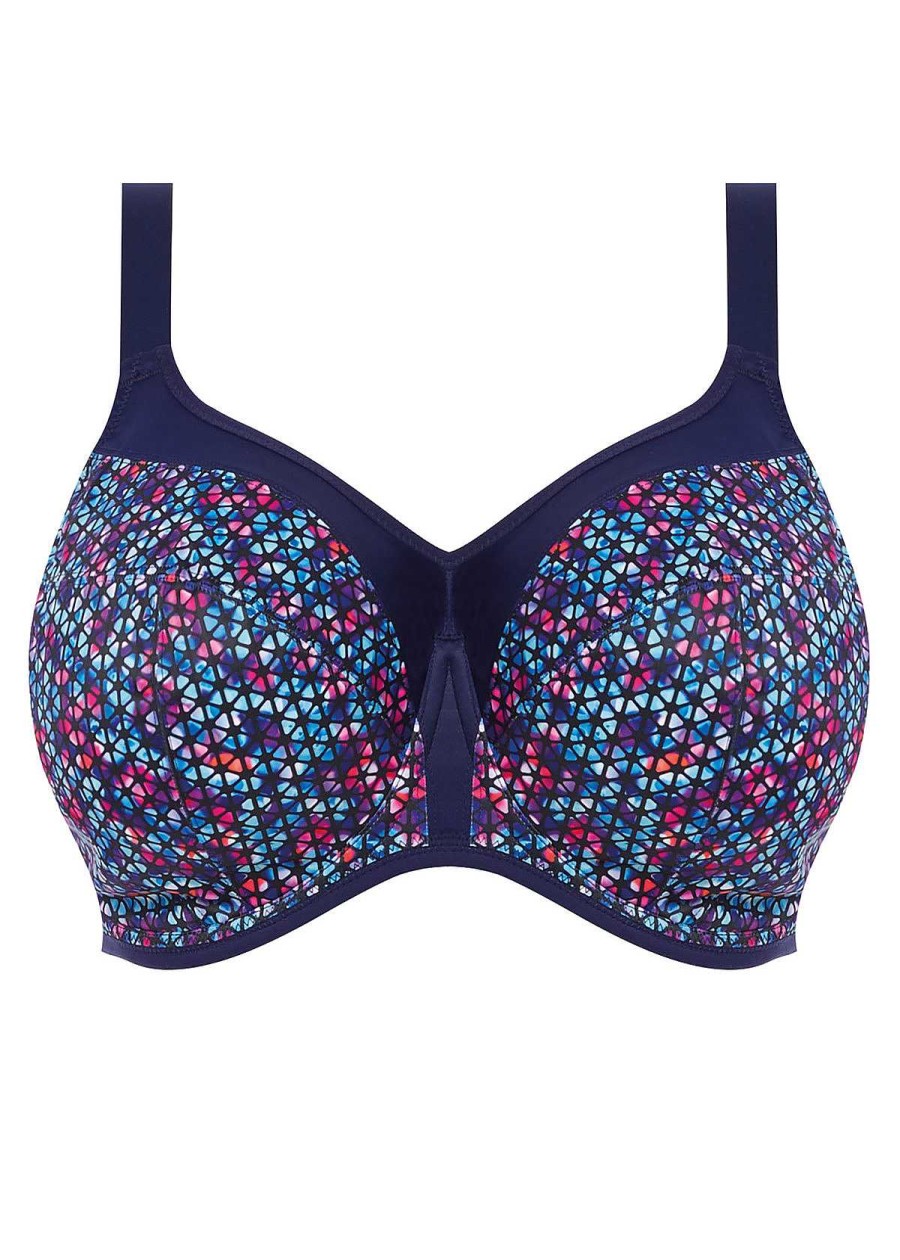 Lingerie Elomi Soutiens-Gorge De Sport | Soutien-Gorge De Sport Geo Bleu Marine