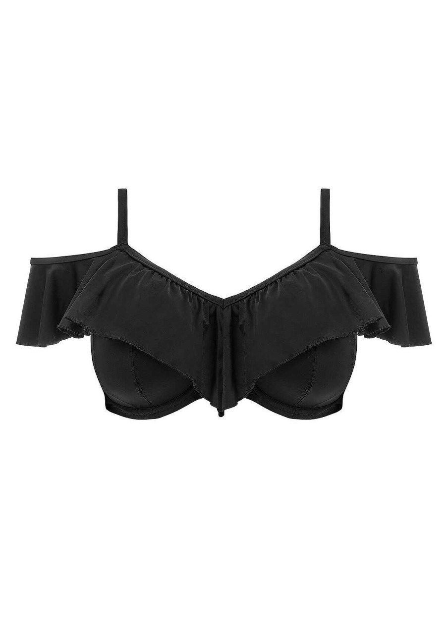 Maillots De Bain Elomi | Haut De Bikini Bardot Noir