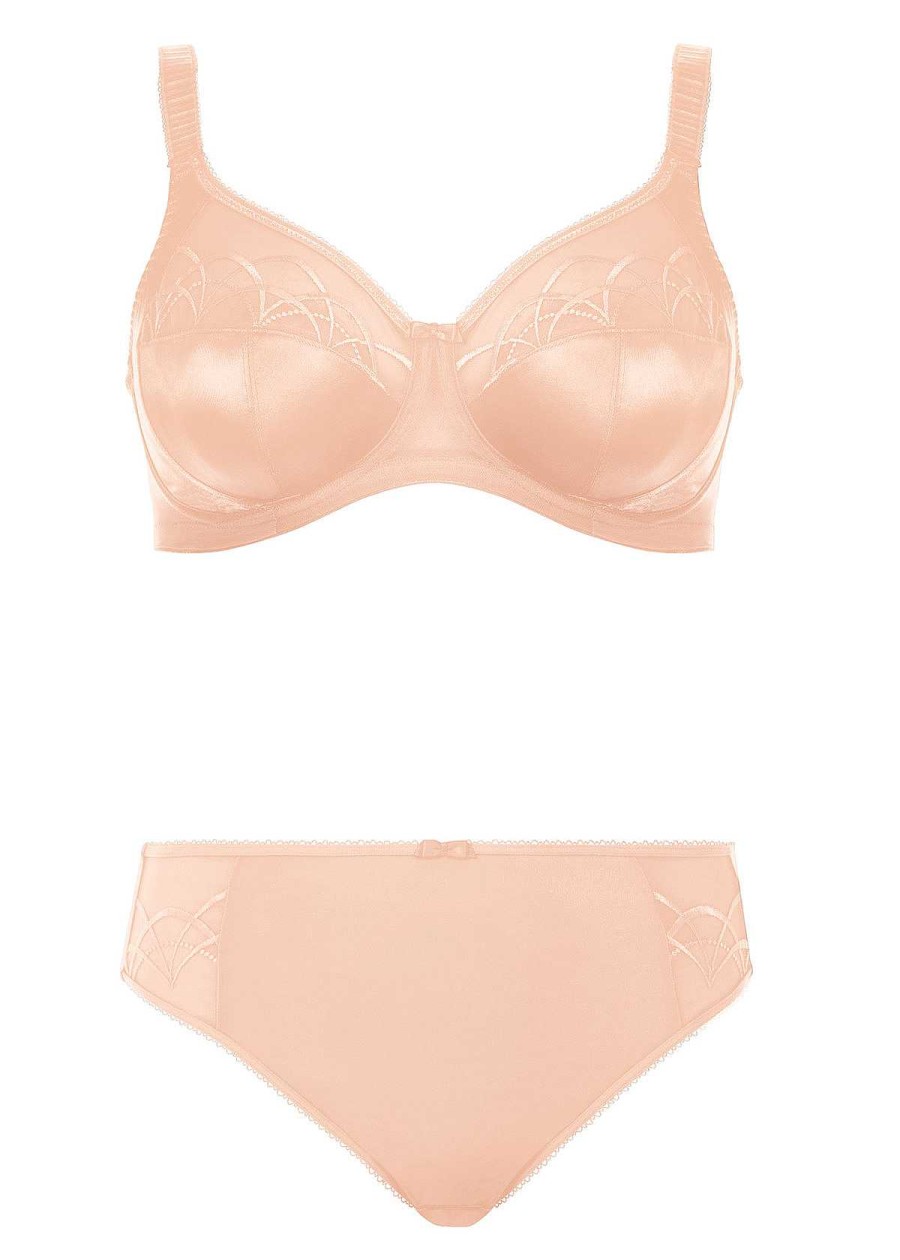 Lingerie Elomi Soutiens-Gorge A Bandes | Soutien-Gorge A Bandes Avec Bonnets Emboitants Latte