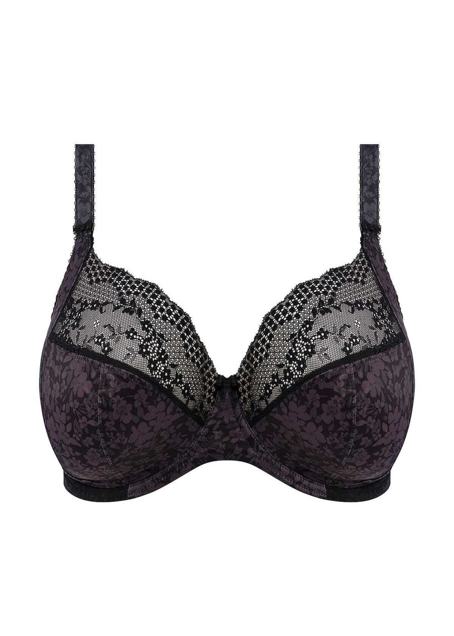 Lingerie Elomi Soutiens-Gorge Plongeants | Soutien-Gorge Plongeant Extensible Noir